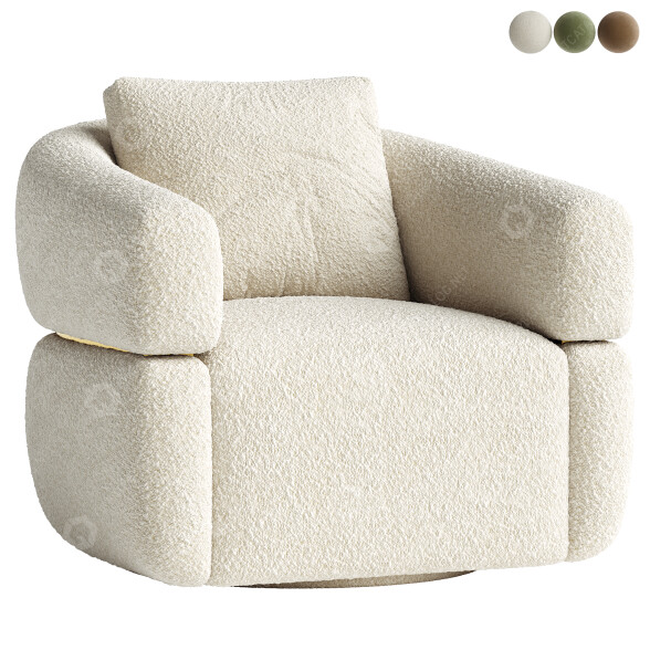Sessel Scout Design Studio Mccloud Swivel 3D-Modell