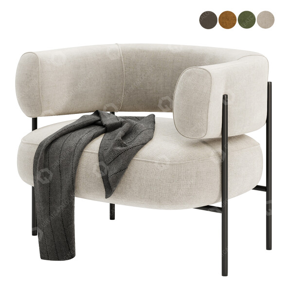 Fotel Blanc model 3D