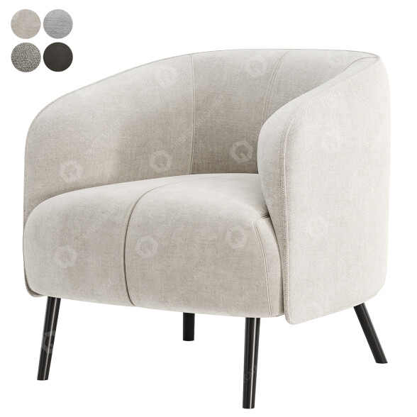 Armchair Laskasas Amalfi 3D model