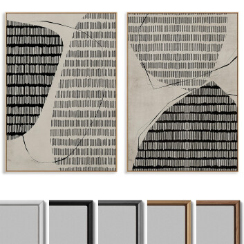 Kino  Abstract Painting Frame Set 030 Model 3D