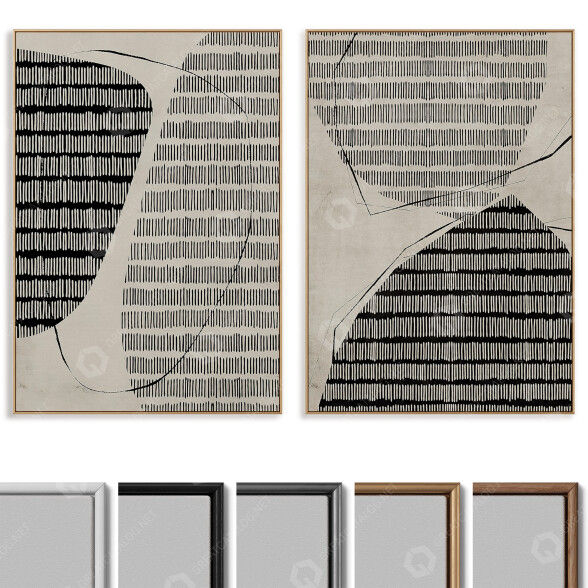 Bilder Abstract Painting Frame Set 030 3D-Modell