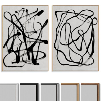 Картини Abstract Painting Frame Set 033