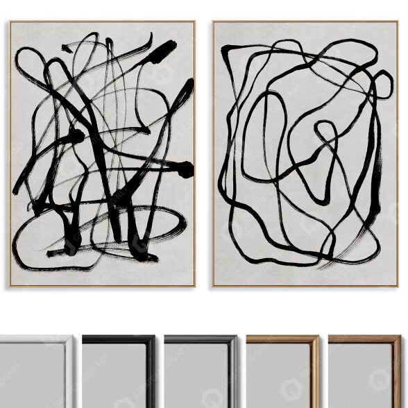 Bilder Abstract Painting Frame Set 033 3D-Modell