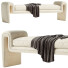 Bench Eichholtz Tondo L Cream Curly Curved - Chamfer