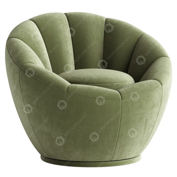 Armchair LABEL51 Crown 3D model