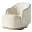 Sillón High Fashion Home Martine Swivel Omari Natural - Chamfer