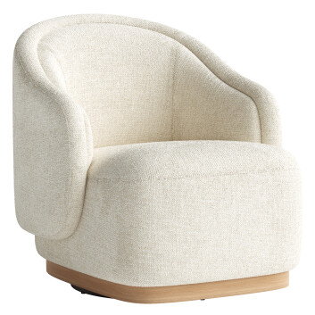 Sessel  High Fashion Home Martine Swivel Omari Natural 3D-Modell