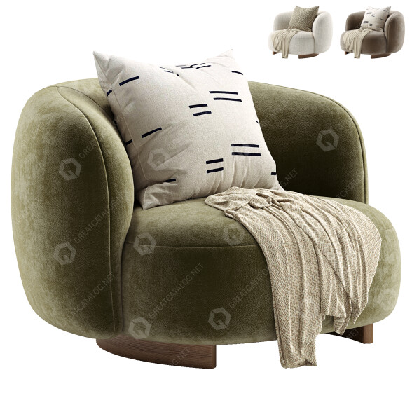 Fotel Diotti Aralia model 3D
