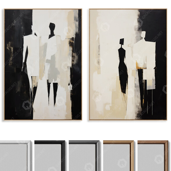 Pictures Plaster Photo Frame Set 06 3D model