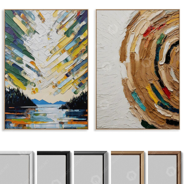 Pictures Plaster Photo Frame Set 08 3D model