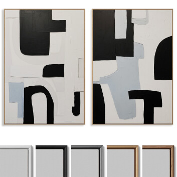 Kino  Plaster Photo Frame Set 09 Model 3D