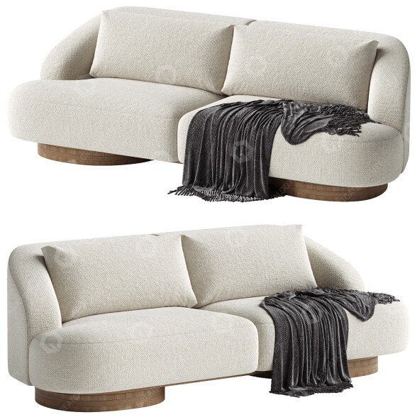 Sofa Dara Maison Athena 3 Seater 3D-Modell