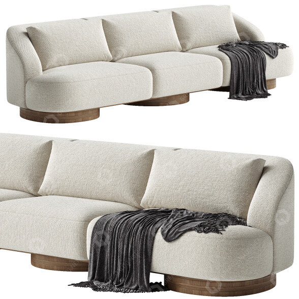 Sofa Dara Maison Athena 4 Seater 3D-Modell