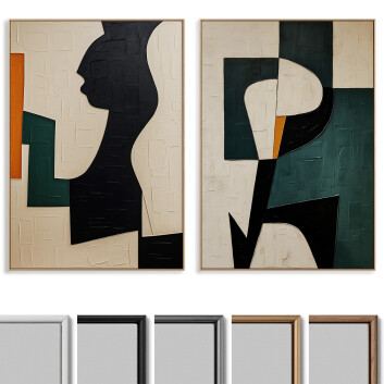 Kino  Abstract Painting Frame Set 01 Model 3D