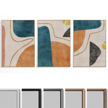 Pictures Abstract Painting Frame Set 02