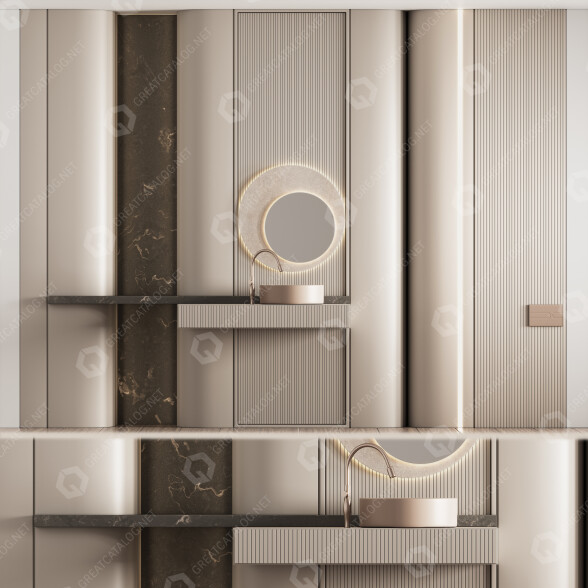 Ванна кімната Furniture Set 14 3D модель