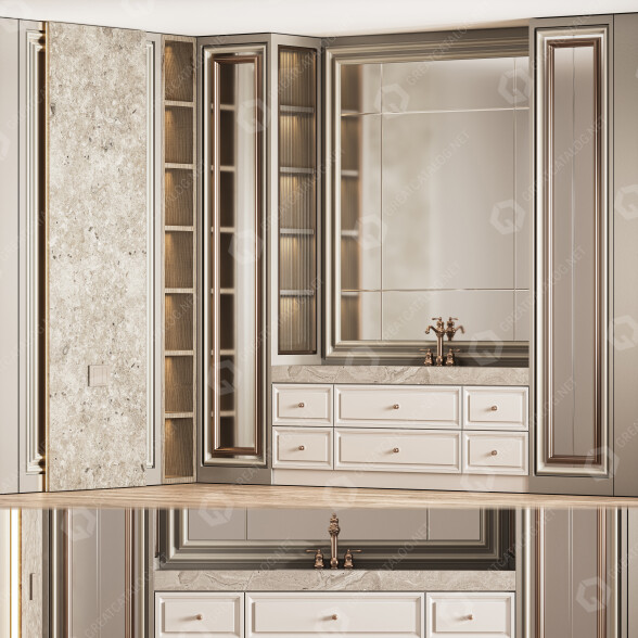 Ванная комната Furniture Set 15 3D модель