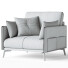 Fauteuil Litfad Glamorous Brown Leather - Chamfer