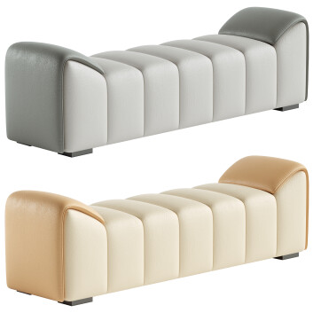 Ławka Litfad With Arms Upholstered Scandinavian Bedroom