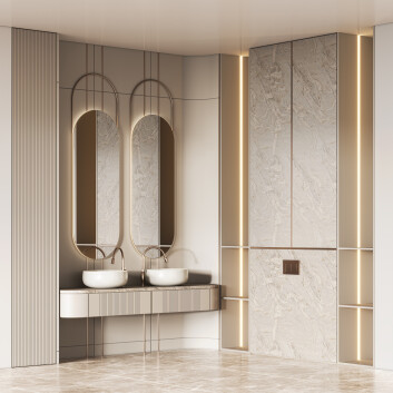 Bathroom Furniture Set 17 3D model