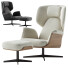 Fauteuil et Ottoman Bonaldo Olos Bergere - Chamfer