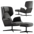 Fauteuil et Ottoman Bonaldo Olos Bergere - Chamfer