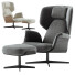 Fauteuil et Ottoman Bonaldo Olos Bergere - Chamfer