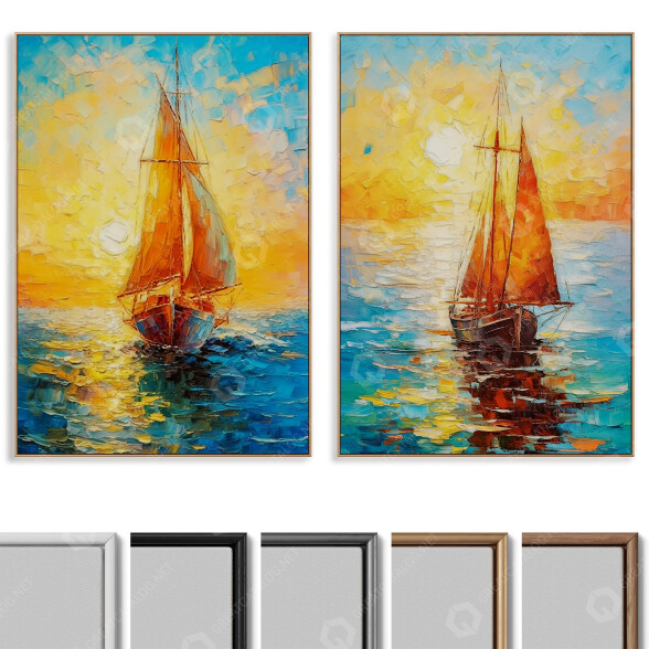 Bilder Abstract Painting Frame Set 028 3D-Modell