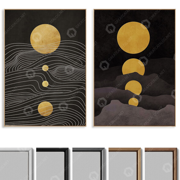 Bilder Abstract Painting Frame Set 012 3D-Modell