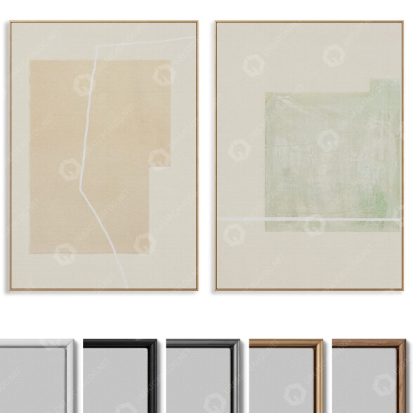 Bilder Abstract Painting Frame Set 015 3D-Modell