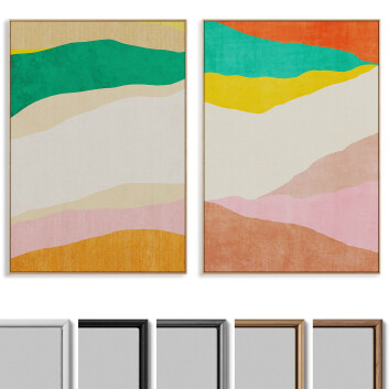 Pinturas Abstract Painting Frame Set 016