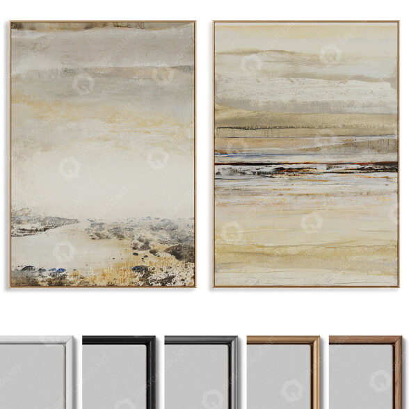 Pinturas Abstract Painting Frame Set 025 Modelo 3D