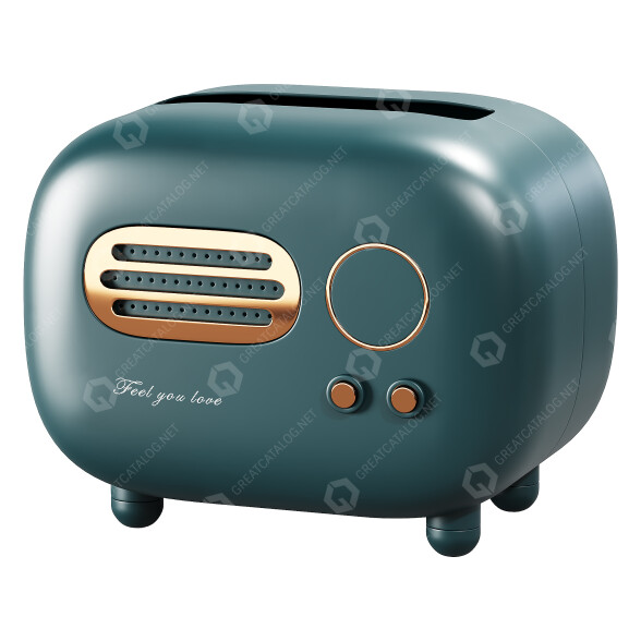 Коробка для серветок Apollo Retro Radio 3D модель