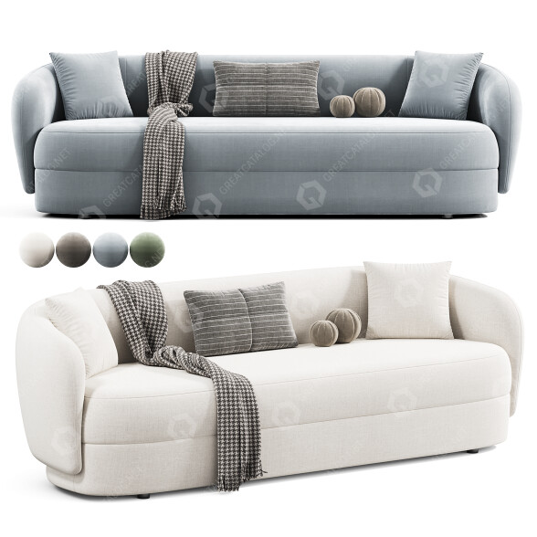 Sofa Perten Japandi 3D-Modell