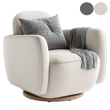 Fauteuil Four Hands Enya Swivel
