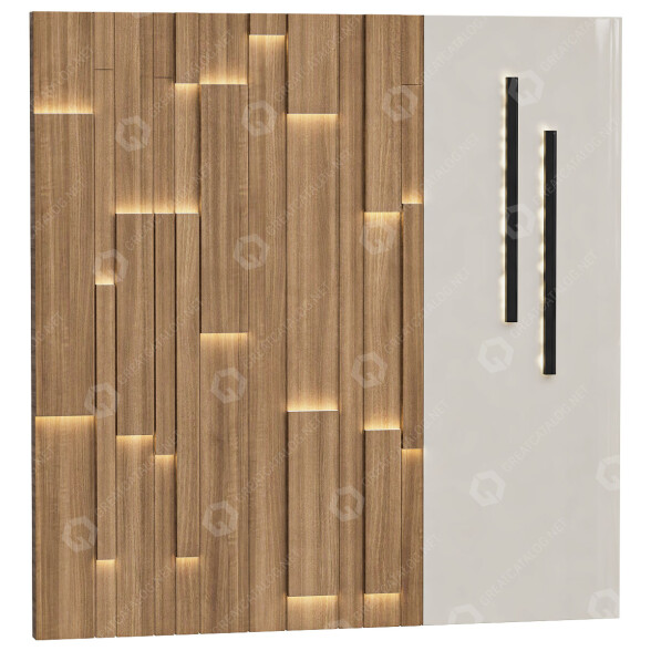 Panel de pared Conjunto 01 Modelo 3D