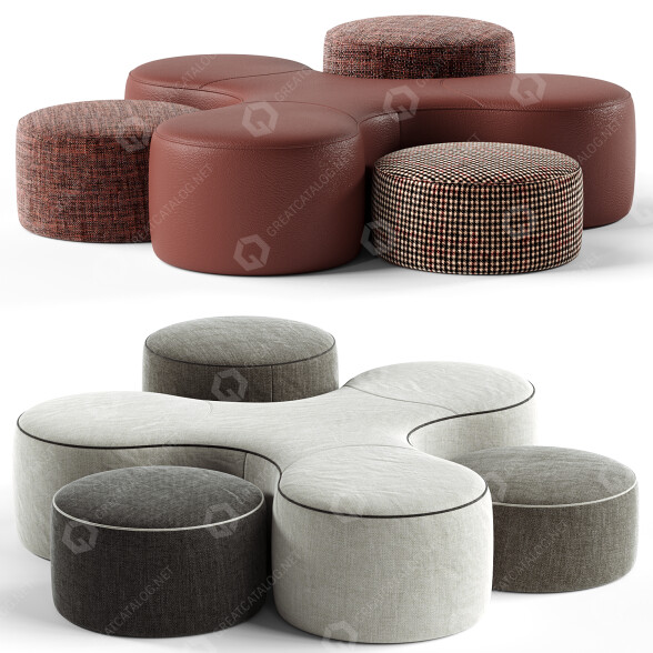 Poufs Frigerio Blow 3D-Modell