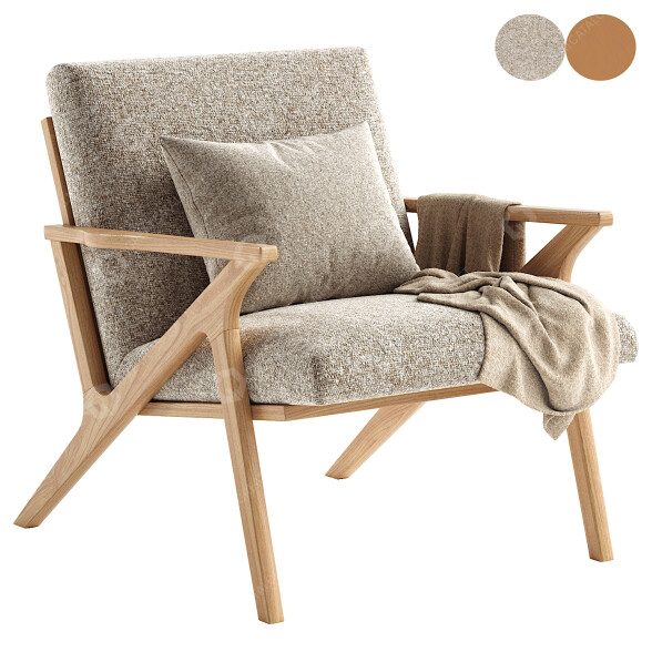 Armchair Dtale Modern Adorn 3D model