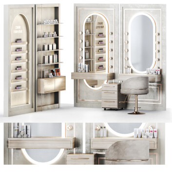 Салон Beauty Set 10 Barbershop 3D модель