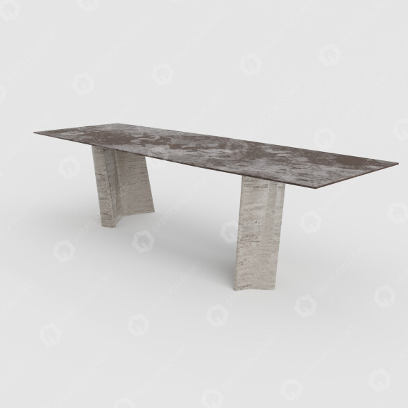 Mesa Sisma Natural Stone Modelo 3D