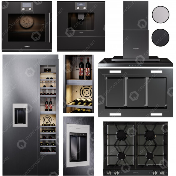 Кухонна техніка Gaggenau Набір 01 3D модель