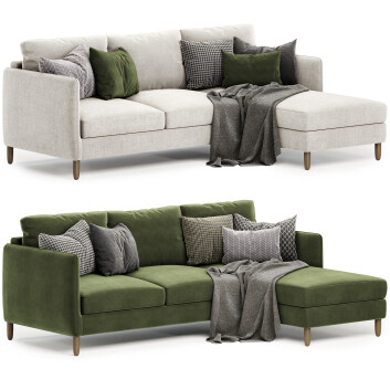 Sofa  Lomeo Fixed Corner Model 3D