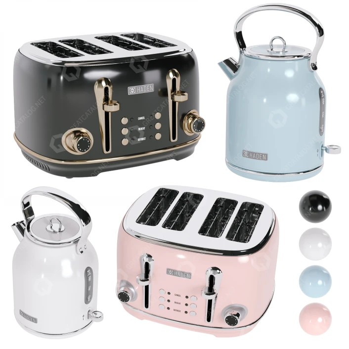 Kitchen Appliances Haden Set 02 3D model GreatCatalog 46206