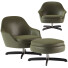 Крісло та пуф Minotti Sendai Swivel - izzatilla3d