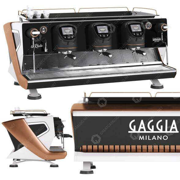 Кавомашина Gaggia La Reale 3 Groups 3D модель