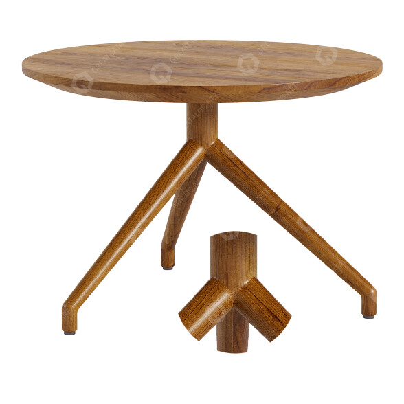 Журнальный столик Wagner Living W-Table Wood 3D модель