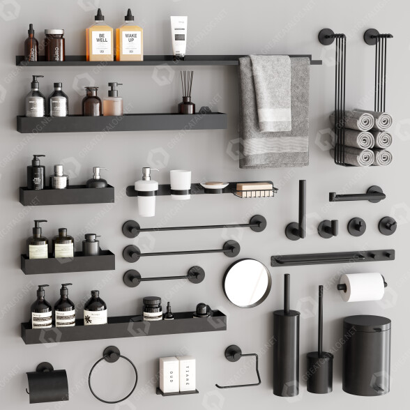 Аксесуари Bathroom Set 58 3D модель