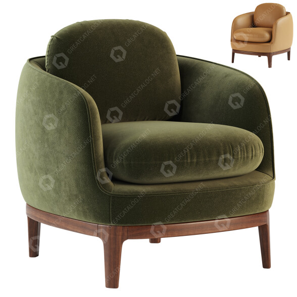 Fotel Morgan Bilbao model 3D