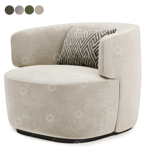 Fauteuil Ritz modèle 3D