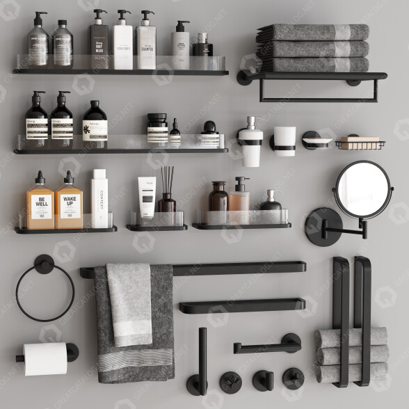 Аксесуари Bathroom Set 61 3D модель